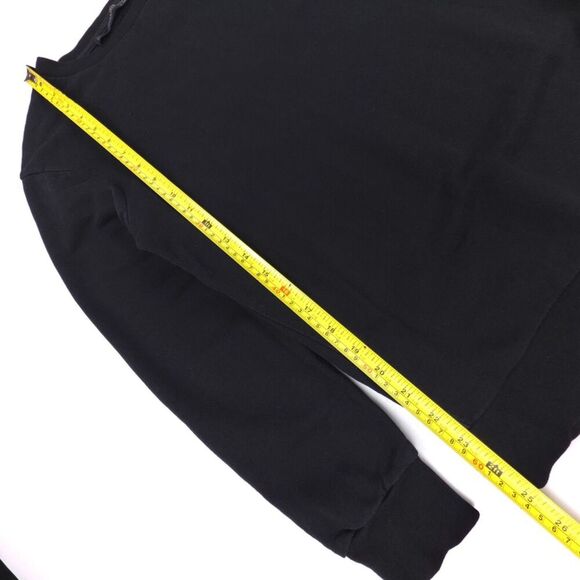 ALL SAINTS Kim Sweat Lace Up Sweatshirt Grunge Minimal Athleisure Lounge Black - Picture 4 of 9